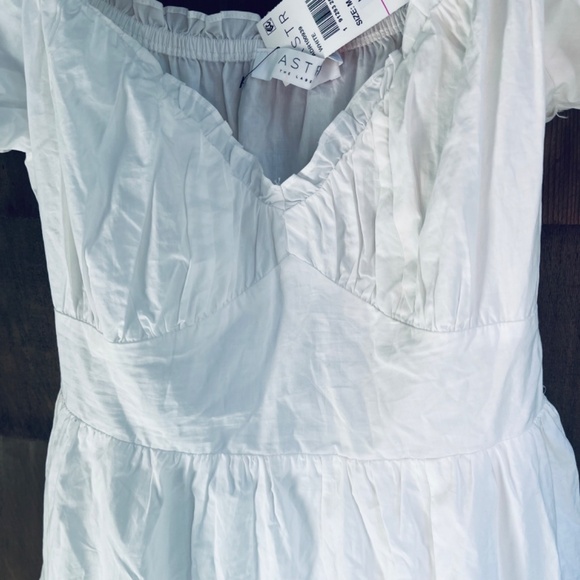 Revolve ASTR Sweetheart Neck Tiered Ruffle Cotton Midi Dress - Picture 13 of 17